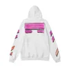 OW Felpa con cappuccio da uomo Felpa con cappuccio firmata Off Maglione con cappuccio ricamato Uomo Donna Cappotto pullover oversize allentato hip-hop Taglia USA M-XXL 0YG0