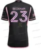 2023 2024 Jerseys de futebol interno Pink Black Home Away Cf Miamis10 Lionel 17 Martinez 18 Jordi Alba 23 24 Camisa de futebol Men+ Kids Fãs de versão da versão