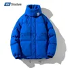 Męska puch Parkas Klein Blue Puffer Kurtka Owczesna para solidna błyskotka ciepła zagęszcza bawełniana bawełniana koreańska zimowa ripstop Quested Męska kurtka J231010