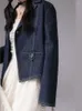 Kurtki damskie harajuku bf streetwear dżinsowa kurtka vintage design luźne dżins płaszcz dla kobiet hip -hop Wysokiej jakości amerykańska marna z długim rękawem