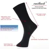 Test de chaussettes pour hommes 1 paire d'Emilback pour hommes, robe d'affaires, chaussettes longues noires en bambou colorées, haute qualité, douces, antibactériennes, grande taille, respirantes 231011