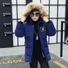 Down Coat Boys Down Jacket Coat Overcoat Cotton Blue Warm Thicken Winter Plus Size Barnkläder 231010