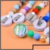 Bijoux Porte-clés Sile Perle Rétractable Badge Bobine Bpa Colorf Chaînes De Dentition Id Titulaire Ceinture Clip Bijoux Cadeau Drop Ot3Sh Livraison Dhxxz