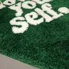 Carpets Green Tufting Heart Bedroom Rug Fluffy Letters Carpet Living Area Foot Pad Kids Room Doormat Aesthetic Home Warm Decor Rugs 231010