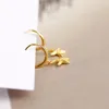 Dangle Earrings 925 Sterling Silver Gold Animal For Women Girl Fashion Creative Starfish Jewelry Birthday Gift Drop