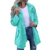 Vestes pour femmes dames solide capuche mince poche imperméable trench-coat veste de maternité hauts femmes