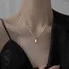 Anhänger Halsketten Einfache Geometrische Halskette Für Männer Frauen Mode Hip-hop Retro Männliche Perlen Kette Choker Party Schmuck Geschenk