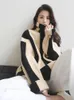 Women's Sweater's Sweaters Female Sweater LOOSE Casual Stripe Knitted Turtleneck Oversized Korean Fashion Thickening Warm Winter 231010