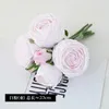 Dekorativa blommor latex fuktgivande rosbukett verkliga beröringstillbehör bröllopsfest dekor fleur artificielle dekoration hem leveranser