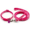 يتقدم Cat Poldars 24 مجموعة تسخير الكلب مع Lead Leash Puppy Cat Allable Collable Collars اختر أطواق سلسلة الإكسسوارات الأليفة الممتازة 231011