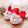 Slippers Winter Warme Zachte Indoor Vloer Slippers Vrouwen Mannen Schoenen Poot Grappige Kerstman Kerstfeest Cartoon Slippers Schoenen Pluche x1011