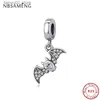 Other Fashion Accessories Original % 925 Sterling Silver Beads Charms Bat Halloween Pendant Charm Fit Pandora Bracelets Necklaces DIY Women Jewelry Q231011