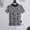 Ss men plein tshirt philipps okrągły pp all-over hop pp czaszka niedźwiedź T-shirt t szyja męska gotycka designerka streetwear streetwear