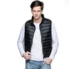 Herrenwesten Spring Man Duck Down Weste Ultra Light Jackets Männer modische ärmellose Oberbekleidung Mantel Herbst Winter 90 Weiß 23111111111