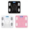  Ev Ölçekleri Banyo Bluetooth Zemin Vücut Ölçeği BMI Yağ Led Dijital Akıllı Ağır Denge Kompozisyonu Analizörü 231010