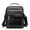 Outdoor-Taschen Mode Männer Tasche PU Leder Wasserdichte Schulter Umhängetasche Retro Vertikale Business Handtasche Outdoor Reise Lagerung Pack 231011