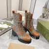 Women Boots Designer g kołdane koronkowe buty jesienne buty zimowe marka botów Martin Buty długie rękawy skórzane buty Rozmiar 35-42