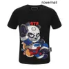 T-shirts Sleeve Lek Plain Men's Plein Cotton Clothes Funny Short Philipps Tees Printing Phillip Pp Size pp Summer GK08