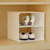 Uchwyty magazynowe Stojaki na półki buta są warstwowe, aby zaoszczędzić miejsce, a szafka na buty jest praktyczne do podziału pudełka na buty w szafce. 231007
