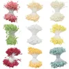 Dekorative Blumen, 3500 Stück, 5 mm, Doppelköpfe, mattes Staubblatt, DIY künstliche Blumenblütenstempel für Hochzeit, Party, Zuhause, Kuchendekoration