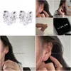 Stud 925 Sterling Sier Mini Stud Boucle d'oreille de mariage Engagement CZ Zircon Coeur Forme Boucles d'oreilles 3/4 / 5mm Bijoux Boucles d'oreilles Dhbuq