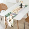 Christmas Decorations Table Runner Merry Decoration For Home 2023 Xmas Decor Navidad Noel Year 2024 Natal Tablecloth 231011