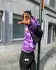 Erkek Hoodies Sweatshirts Yeni Y2K Fermuarı Kapşonlu Amerikan Hip-Hop Kamuflaj Mektup Deseni Kapşonlu Sweatshirt Harajuku Street Punk Rock Top Street Kıyafet T231011
