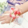 Dekorativa blommor Bröllopsmaterial Brudhandelsblommor Koreansk simulering Dansduk Brudtärna Sisters Armband