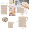 Exfoliërende mesh Natuurlijke sisal soap Saver Bag Pouch Holder voor douchebadschuimen en drogen