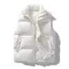 Gilets pour hommes Hiver Hommes Polaire Chaud Veste sans manches Casual Mens Solide Gilet Épais Mode Col Stand Zipper Vest Outwear 231011