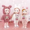 Poppen Schoonheid Meisje BJD Pop 16 cm 13 Beweegbare Gezamenlijke Lang Haar 3D Ogen bjd Speelgoed Kleine Verkleedpartij Maken Speelgoed Meisjes Cadeau 231011