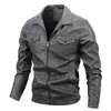 Jaqueta de couro masculina de couro falso clássico vintage jaqueta de couro primavera outono lapela colarinho jaquetas outwear slim motocicleta roupas masculinas plus size 231010