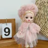 Dockor 16cm 18 BJD Doll Princess Dress Up Boneca Childrens Munecas Toys For Girls MultiJoint Kids Birthday Present 231011