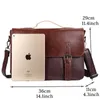 Aktentaschen Crazy Horse Kunstleder Business Handtasche Laptop Aktentaschen für Herren Leder Casual Herren Tasche Messenger Umhängetaschen Herren 231011