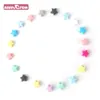 Teethers Toys Keep Grow 10pcs Baby Silicone Beads Colourful star BPA Free Nursing Chewable Teething Pacifier Teether DIY Necklace 231010