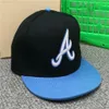 2021 Camiseta Nueva Atlanta Sombreros Hombre Bonita Letra un gorras de beisbobol adulto pico plana gorra ajustada hip hombres mu266y