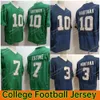 Notre Irish College Football Jersey 7 Audric Estime 10 Sam Hartman Kelly Green Classic Navy Mesh Jersey Mens New #10 3 #7 NO NAME