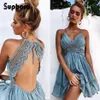 Moda-2019 Túnica Backless Praia Vestido Biquíni Vestido Longo Impressão Swimwear Mulheres Cover Up Maiô Beachwear Pareo Saida de Praia Y12645