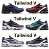 Ontwerpers Skepta Tailwind V 5 Hardloopschoenen Tailwind Sneaker Bloody Chrome Helderblauw Chaos Wit Zwart Rood Diepblauw Wandelen Buiten Trainers Sport Sneakers 40-47