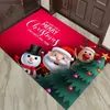 Décorations de Noël Arbre de Noël Bienvenue Tapis antidérapants pour la maison Salon Chambre Décor Tapis de sol doux Tapis de jeu pour enfants