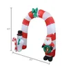 Kerstversiering Impact Luifel Opblaasbare buitendecoratie Kerstman Sneeuwpop Boog 8 voet lang 231011