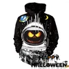 Women's Hoodies 2023 Est Halloween Night Horror Pumpkin Lantern Sweatshirt Coat Party Unisex Costume 3D Printing Ghost Pullover Tops