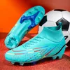 Andra sportartiklar QQD599 Ultralight Mens Soccer Shoes Nonslip Turf Cleats for Kids TFFFG Training Football Sneakers Chuteira Campo 3545 231011