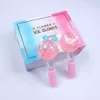 2PC Facial Ice Ball Beauty Ices Globes Face Roller Cold Massagers Cooling Globe For Neck Eye Anti Aging Skin Tightening Reduce Puffiness