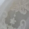 Kurtyna Wysokotelowa biała hafty ekrany kwiatowe w stylu europejskim tiulowy tiul do sypialni Zasłony okna 231010