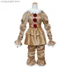 Tema Costume Film Pennywise Cosplay Come Anime Stephen King Party Uniforme Clown Abiti Cosplay Halloween Per adulti per bambini Bambini T231011