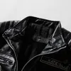 Мужская кожа из искусственной кожи, мужская осенне-зимняя мужская модная куртка высокого качества из искусственной кожи, повседневные куртки в мотоциклетном стиле, черное теплое пальто 231010