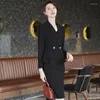 Pantaloni a due pezzi da donna IZICFLY Autunno Primavera Stile Rosso e Blazer per le donne Abito elegante ed elegante Abbigliamento da lavoro da ufficio per donna