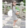 Ethnische Kleidung Mädchen Kleider Floral Kurzarm Chinesische Vintage Qipao Cheongsam Kleid Kinder Clohes Prinzessin Baby Mädchen Party