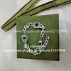 Lyxdesigner Fashion Letter Ancient Silver Emalj Armband Net Red Par Birthday Wedding Engagement Gift Necklace275k